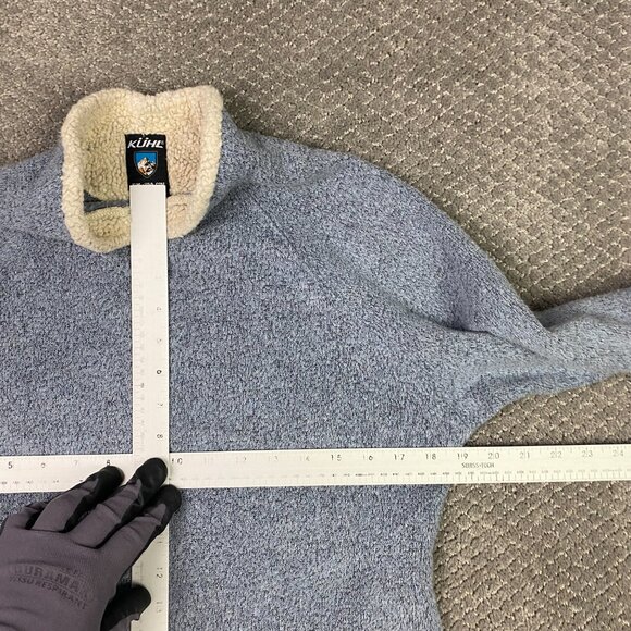 Kuhl Alfpaca Fleece Pullover Sweater Top Women's Small Blue Roll Neck hiking - Picture 7 of 9